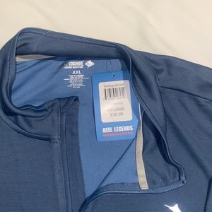 Reel Legends XXL Long Sleeve zipper front pullover shirt. Brand new